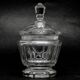 Art Deco bonbonniere, crystal, Moser, Czechoslovakia, 1930s