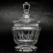 Art Deco bonbonniere, crystal, Moser, Czechoslovakia, 1930s