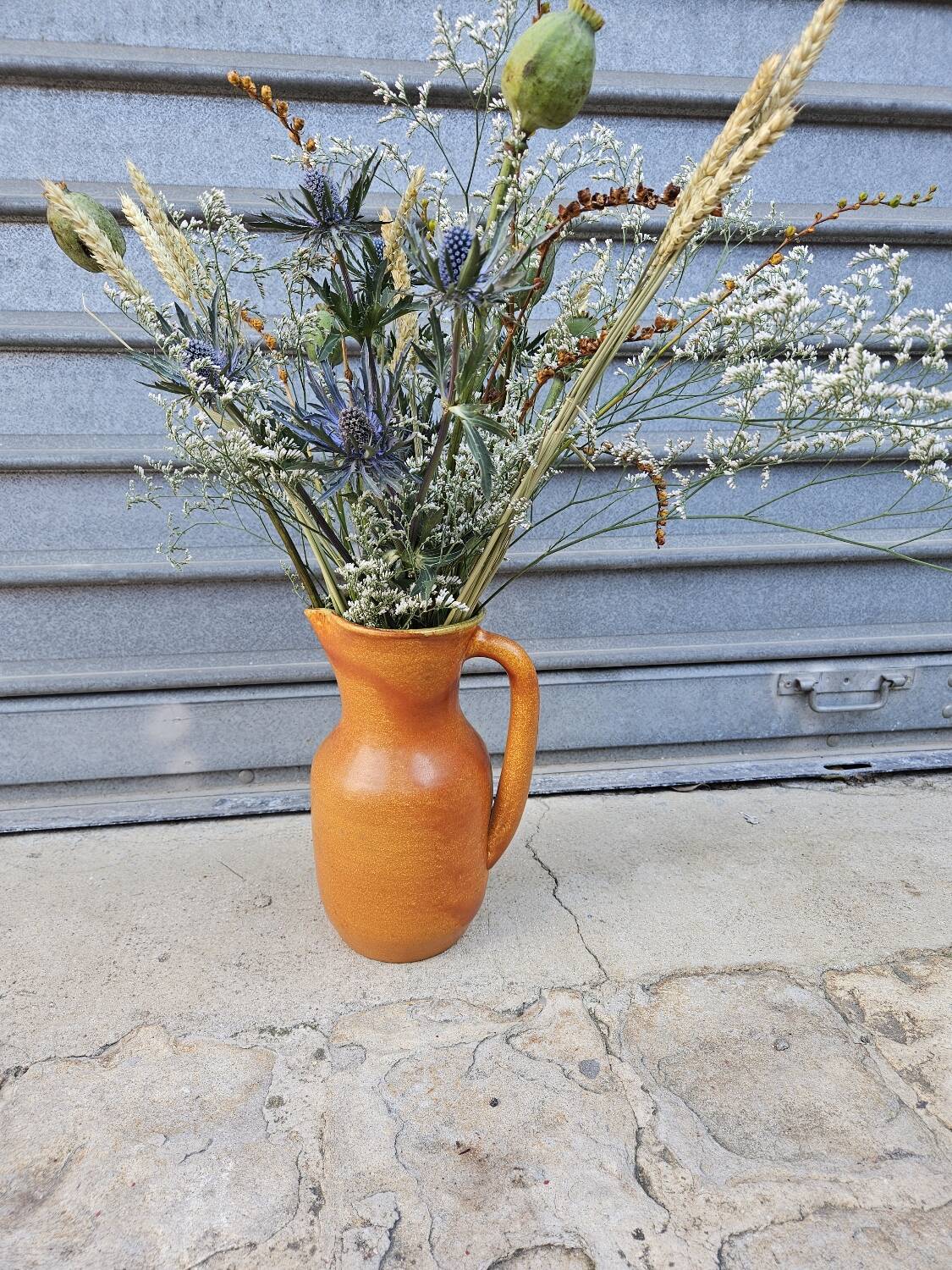 Ceramic pitcher from the Madoura plein feu workshop signed.