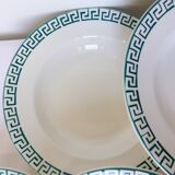 6 soup plates from Digoin Sarreguemines