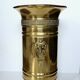 Hollywood Regency style umbrella stand, brass finish and lio pattern.