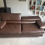 Roche Bobois Envergure chocolate sofa