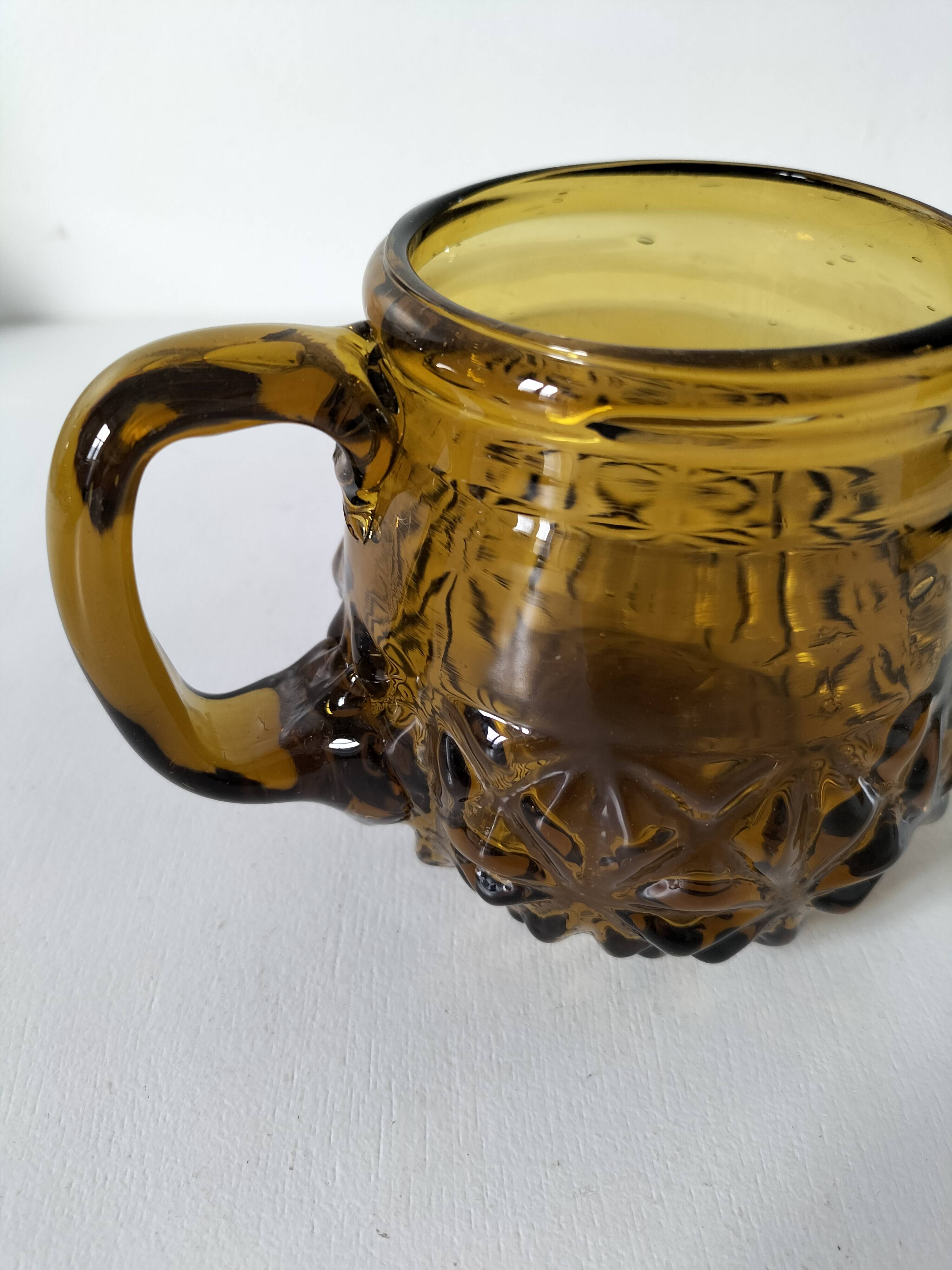 blown glass mug