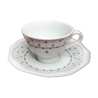 Tasse avec sous-tasse en porcelaine  Eschenbach