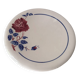 Large round ceramic serving platter from Lunéville, Chantal pattern