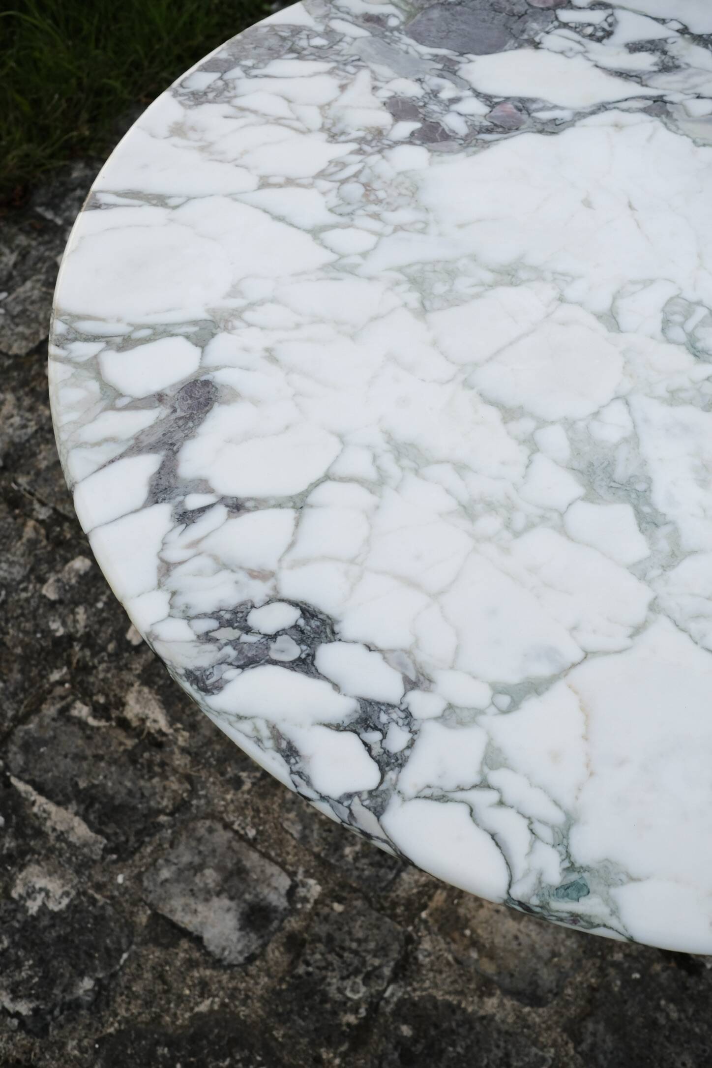 Medici Breccia marble dining table, Italy, 1970s