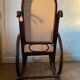 Wood and cane rocking chair