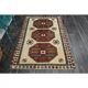 1970s Vintage Turkish Oushak Handmade Wool Cotton Beige Area Rug 158x326