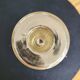 Eglomized mercurized glass candle holder