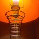 Lampe champignon orange et chrome,style Verner Panton,1970,80