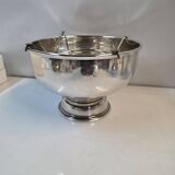 Silver-plated metal champagne bucket