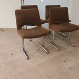 Set of 4 design chairs years 70 Georges Frydman vintage