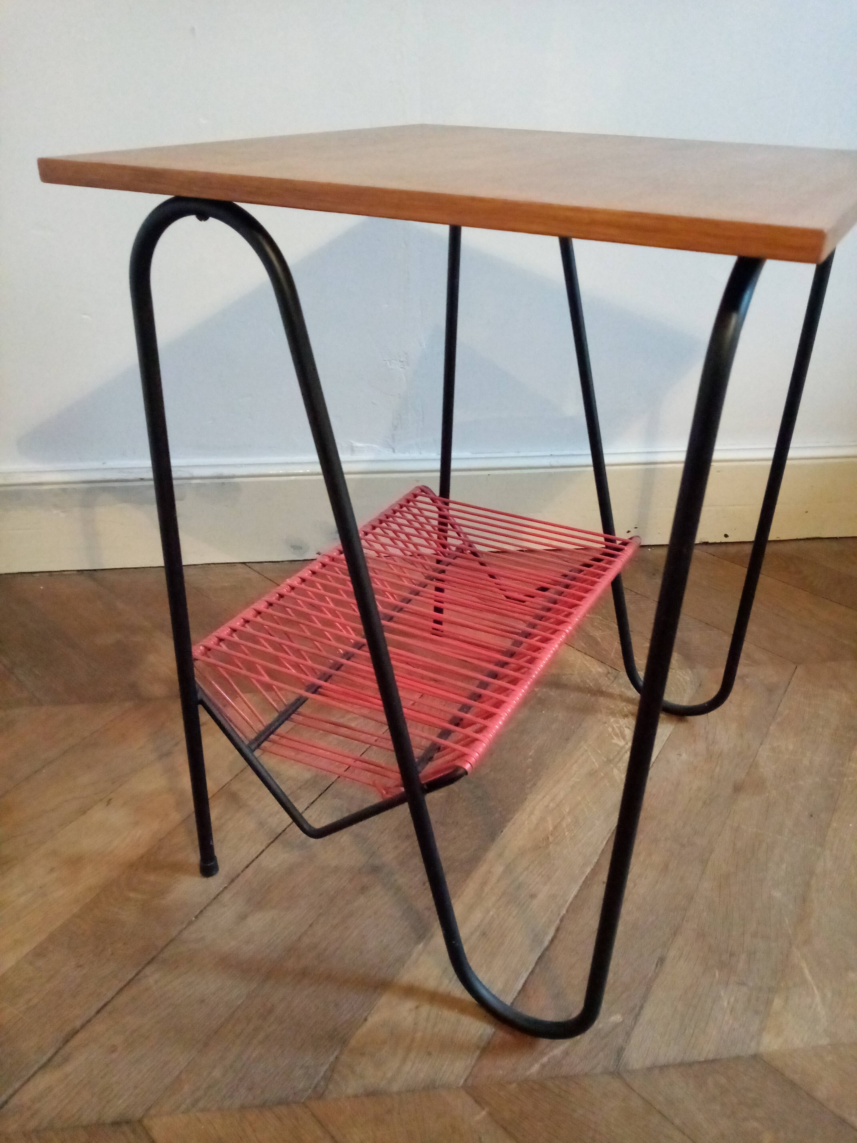 Vintage platinum side table