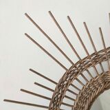 Rattan sun mirror 44cm