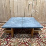 Table basse en frêne et zinc "The Conran Shop Paris"