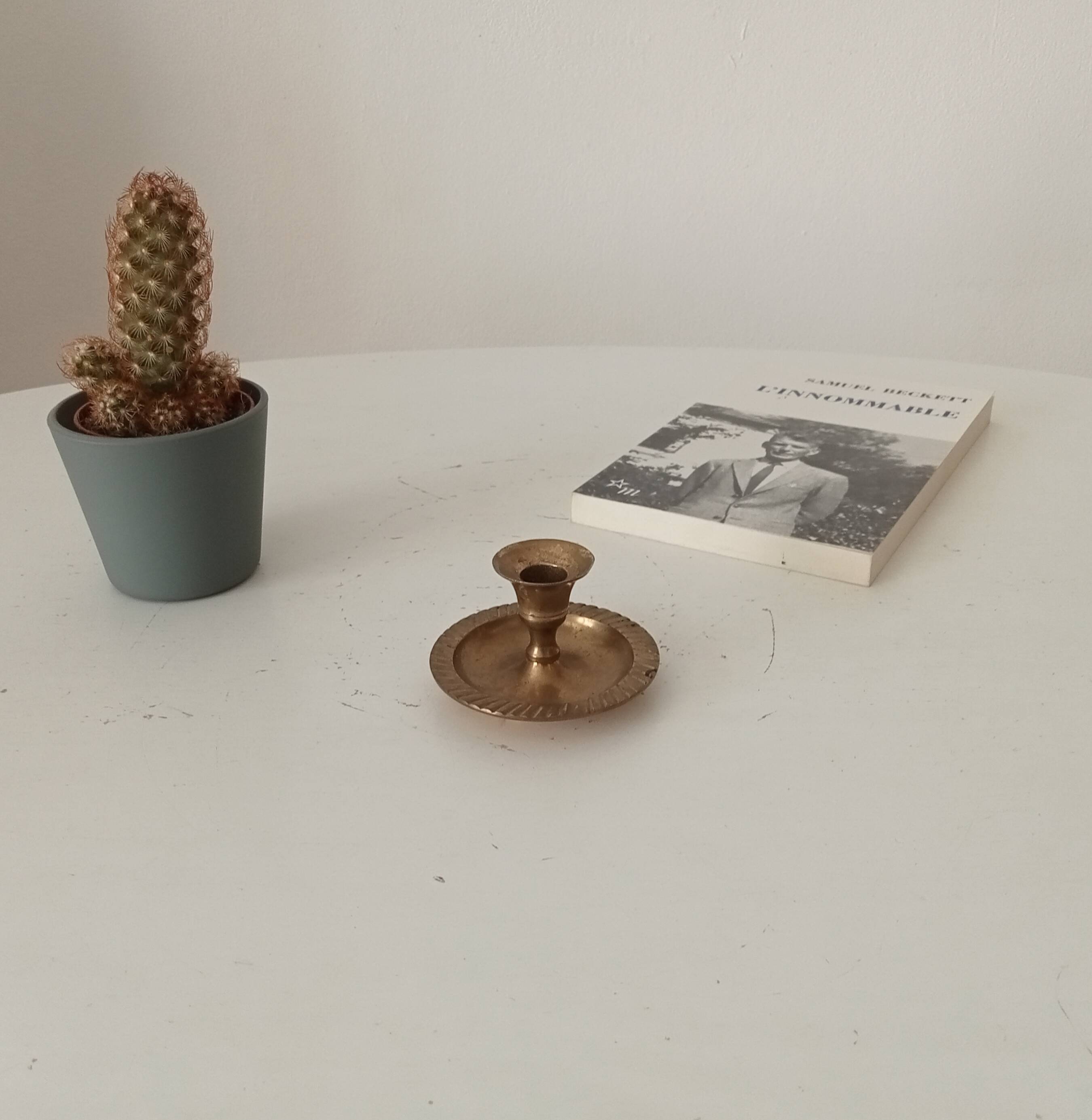Vintage brass candle holder