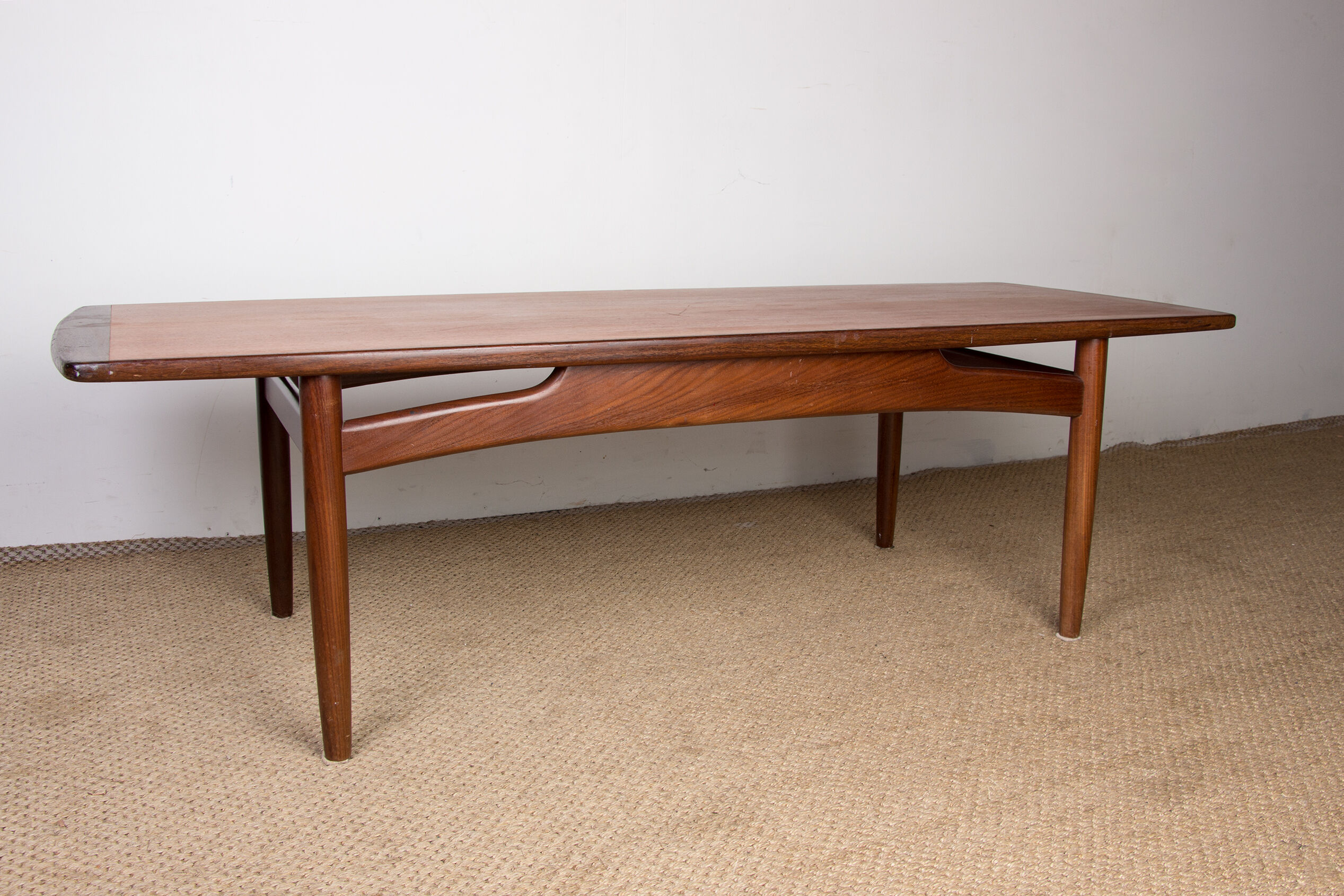 Danish teak coffee table by HE Mobler 1960