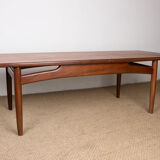 Danish teak coffee table by HE Mobler 1960
