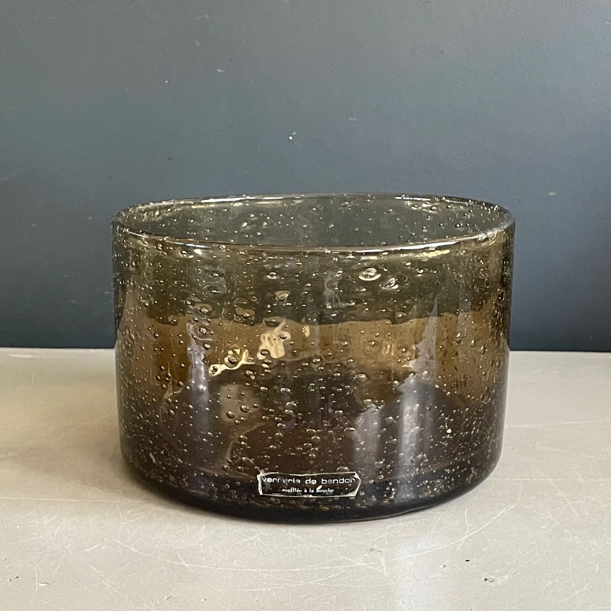 Smoked bubble glass set Bendor