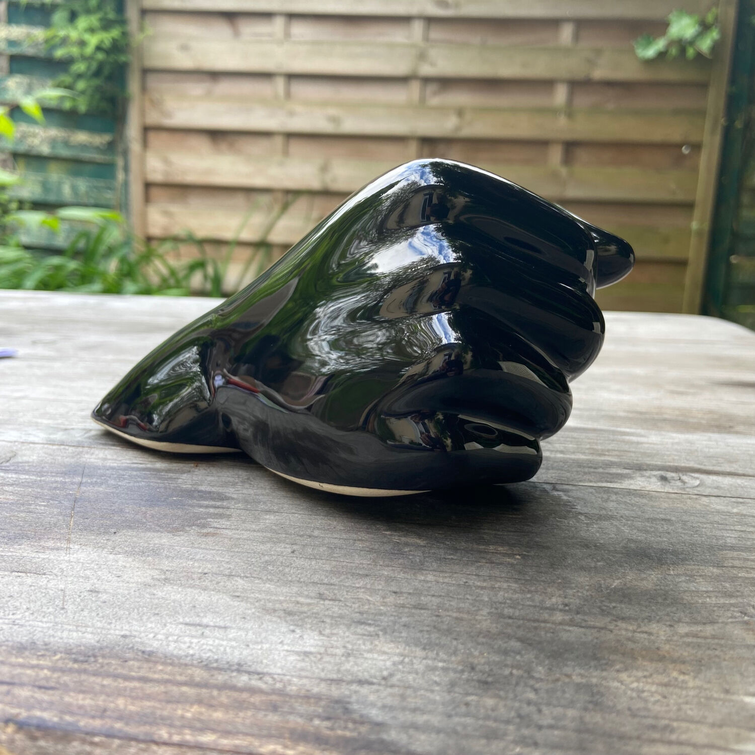 Vintage ceramic candle holder