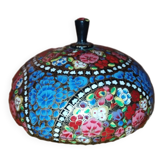 Hand painted papier mache box