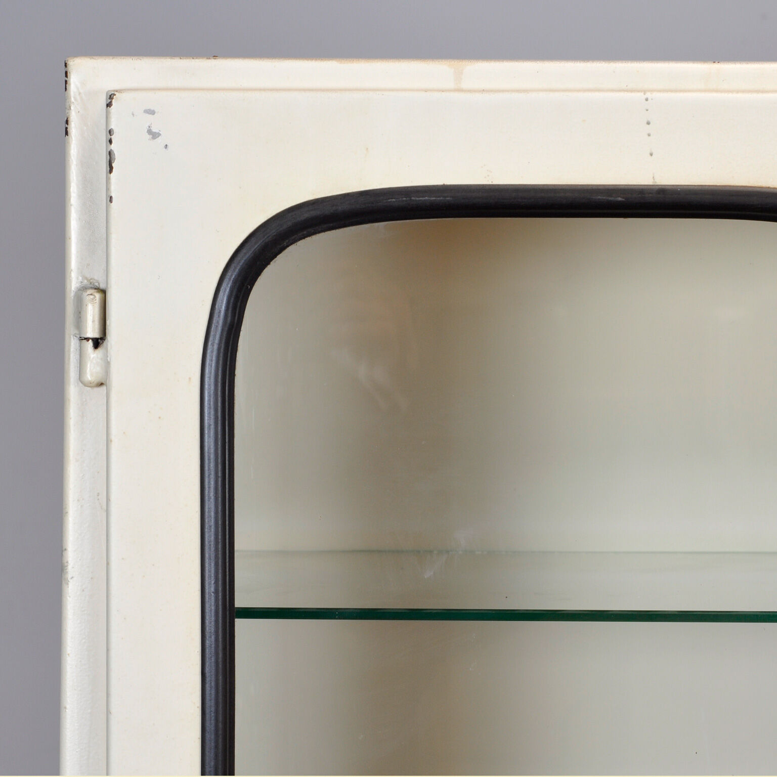 Glass & Iron Medical Cabinet 1970s