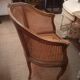 Louis xv style canned armchair