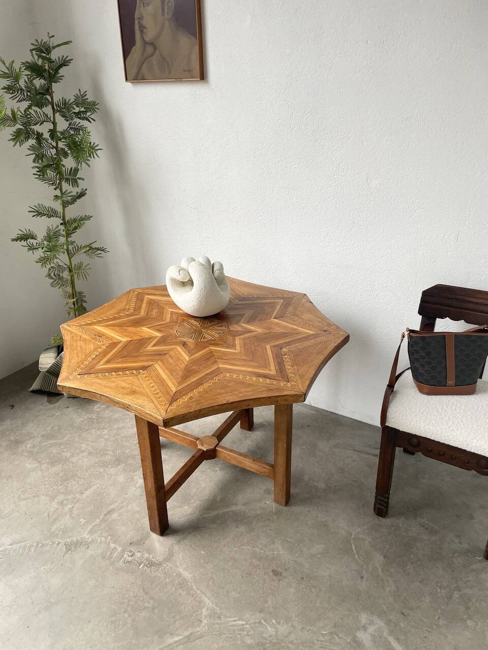 19th century inlaid side table