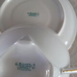 Duo of chocolate cups porcelaine de limoges