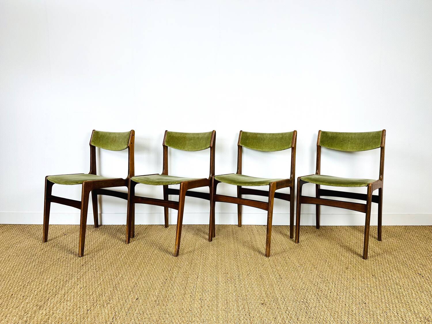 4 chaises danoise en palissandre 1960