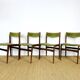 4 chaises danoise en palissandre 1960