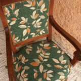 Armchair wood, fabric