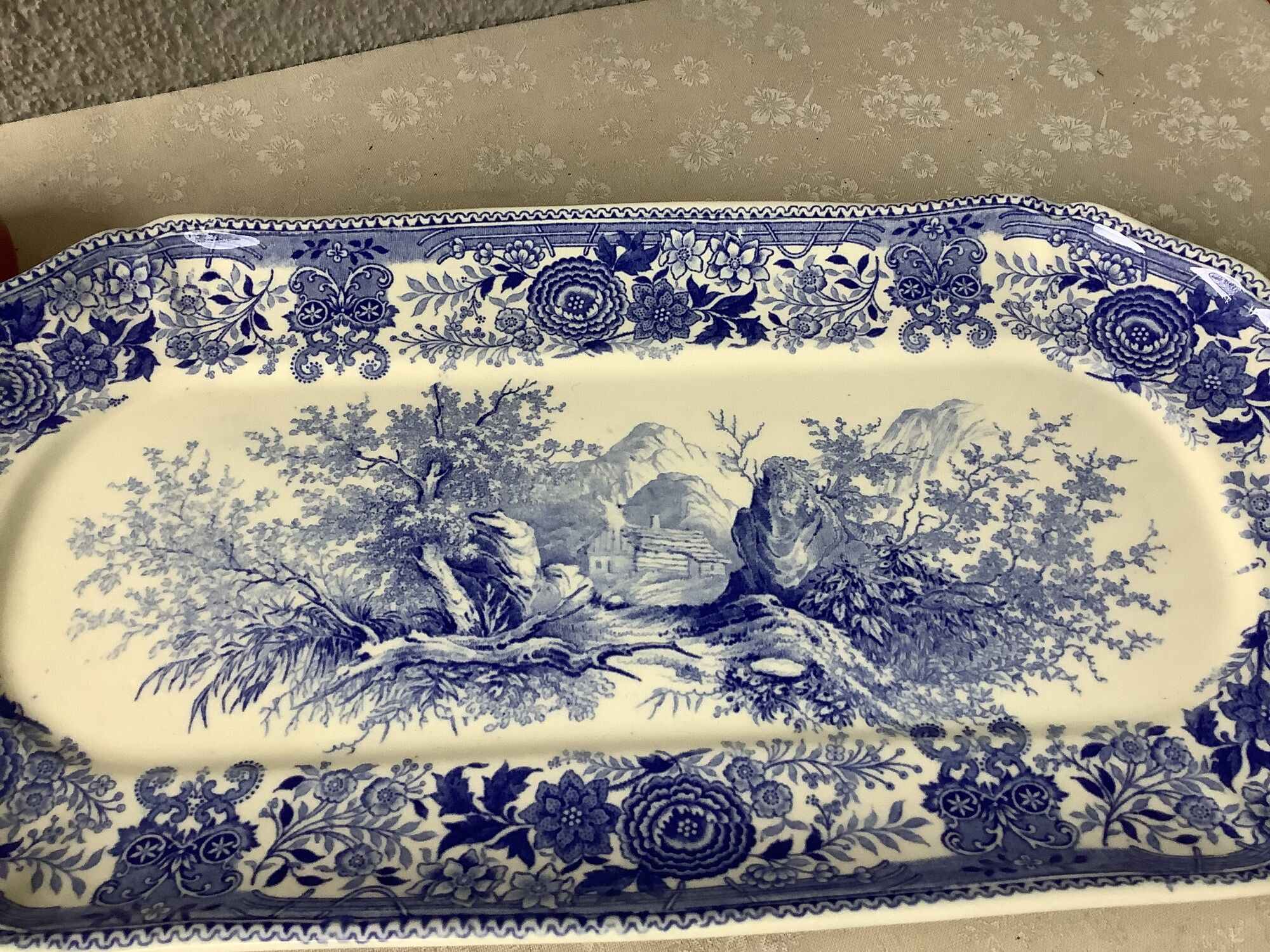 Plat à cake villeroy & boch burgenland signé vbm germany