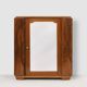 Small Art Deco Cabinet in Wood with Mirror, 1930