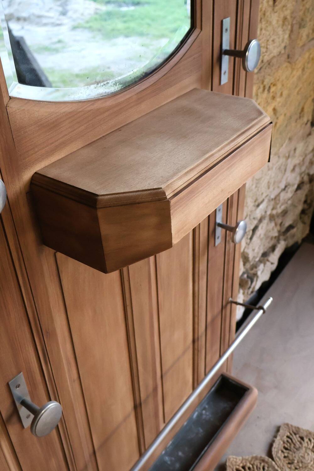 Portemanteau Art déco en noyer