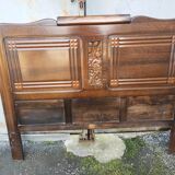 1950s oak headboard