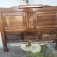 1950s oak headboard
