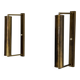 Pair of brass wall lights with adjustable heads from the mid-20th century, 1960, Germany.