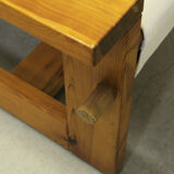 Italian brutalist pine sling chair
