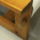 Italian brutalist pine sling chair