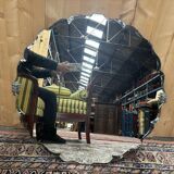 Art Deco round mirror