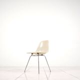 Set of 4 fiberglass Eames Chairs with H-Base for Fehlbaum by Herman Miller