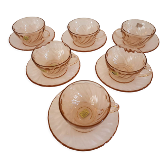 Set 6 cups and new rosaline saucers