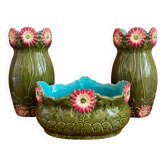 Art Nouveau planter and vase