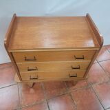 Scandinavian oak chest of drawers from the 60s