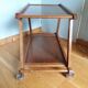 Service coffee table with wheels stamped LG