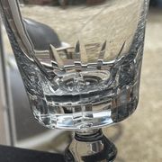10 crystal port stemmed glasses - XXth