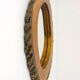 Wall mirror tree trunk in walnut, Carl Aubock modernist style, Austria, 1950s.