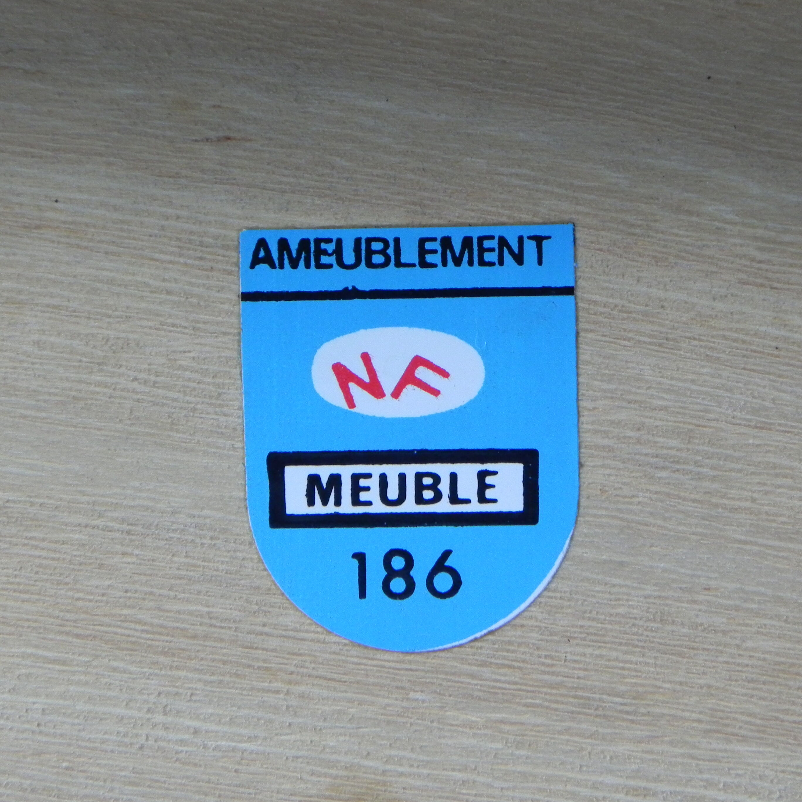 Bureau bas vintage avec 2 tiroirs NF ameublement
