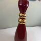 Grande lampe vintage en céramique rouge signée Drimmer – abat-jour pl